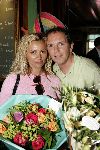 Vinkeveen 11 juni 2004
Presentatie cd Robert Leroy bij de plashoeve.
Robert Leroy met Tatjana