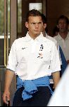 Amsterdam 8 juni 2004
Wesley Sneijder bij vertrek Nederlands elftal naar Portugal.