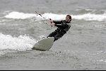 Bloemendaal 2 juni 2004
Wouter Nicolaas kite surfen in Bloemendaal