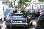 Amsterdam 18 juni 2005
Connie Breukhoven met Marvin Shanne en Edwin in Bentley Cabrio op de cornelis schuytstraat