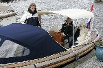 Loosdrecht 4 juni 2005
Anouk Smulders Edwin Smulders en Sumo varen voor de eerste keer met hun INTERBOAT SLOEP 