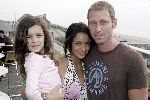 Bloemendaal 1 juni 2005
Haringparty radio noordzee.
Fajah Lourens   met vriend en dochter