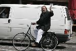 Amsterdam 1 juni 2005
Henk Schiffmacher op de fiets