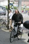 Amsterdam 1 juni 2005
Henk Schiffmacher op fiets