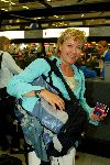 Schiphol 5 mei 2003
vertrek bobo in the bush 
Inge Ipenburg,