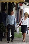 Amsterdam 4 juni 2005
Johan Cruyff met zijn vrouw Danny  op cornelis schuytstraat
