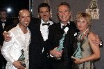 Rotterdam 6 juni 2005
Uitreiking Johnny Kraaykamp Musical awards in nieuwe  luxor.
Stanley Burleson Jos Brink Frank Sanders en Vera Mann