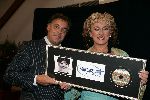 Amsterdam 8 juni 2005
Presentatie cd Karin Bloemen in Carre.
 Karin met Aad Ouborg