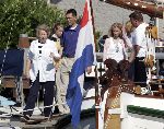 Muiden 18 juni 2005
Koningin Beatrix varen met de groene Draeck