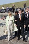 Scheveningen 9 juni 2005
Maxima  zwanger en Prins Willem Alexander bij strandtent Wij.
Feestje van Wapem.