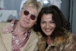 Bloemendaal 1 juni 2005
haringparty radio Noordzee bij tropen aan zee.
Mylene de la Haye met vriend