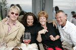 Bloemendaal 1 juni 2005
Haringparty radio noordzee.
Mylene de la Haye en Pamela Teves met partners