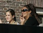Amsterdam 14 juni 2005
Patty brard  met haar dochter Priscilla ( en vriendje ? ) 
op terras bij Werck.