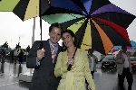 Rotterdam 3 juni 2005
Premiere Circus du soleil  bij ahoy.
Prins Pieter Christiaan met zijn verloofde Anita v V ollenhoven onder paraplu