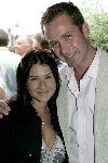 Bloemendaal 1 juni 2005
haringparty radio Noordzee bij tropen aan zee.
Laura Vina met Roderick Hilhorst