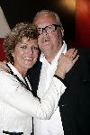 Rotterdam 6 juni 2005
Uitreiking Johnny Kraaykamp Musical awards in nieuwe  luxor.
Simone Kleinsma met Guus Verstraete
