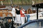 Muiden 28 mei 2005
Koningin Beatrix varen met Mabel Wisse Smit prinses Luana en prins Friso