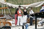 Muiden 28 mei 2005
Koningin Beatrix varen met Mabel Wisse Smit prinses Luana en prins Friso