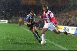 Eindhoven 9 Maart 1999
EVV-PSV 0-5
Iwan in duek met John Laponder