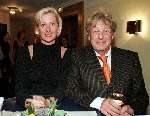 Amsterdam 14 Maart 1999
Jan des Bouvries met Monique des Bouvrie bij de modeshow van Mart Visser