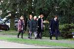 Hilversum, 11 mart 2000
Begrafenis Gitty Budie
 Annette v Trigt met voorop lopend haar man en rechts van haar Evert ten Napel