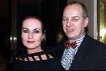 Amsterdam 11maart 2000
Modeshow van Mart Visser bij het Hilton hotel.
Ans Marcus met haar vriend