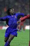 Brussel, 29 maart 2000
Belgie-Nederland, eindstand 2-2 in het Koning Boudewijn stadion vriendschappelijk wedstrijd
Clarence Seedorf