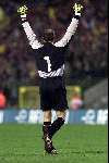 Brussel, 29 maart 2000
Belgie-Nederland, eindstand 2-2 in het Koning Boudewijn stadion vriendschappelijk wedstrijd
doelman Filip de Wilde
