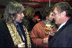 Brussel, 29 maart 2000
Belgie-Nederland, eindstand 2-2 in het Koning Boudewijn stadion vriendschappelijk wedstrijd
Frits Korbach met Johan Derksen