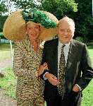 Marjon Lambriks met haar man