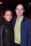 Rotterdam 29 maart 2001
Uitreiking cd Georgina Verbaan in de Baja Beachc club.
Peggy Jane de Schepper met vriend.