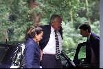 Den Haag 17-08-1999
Crematie van de secretaresse van Minister Zalm in Den Haag.
Wim Kok met zijn vrouw Rita.