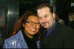 Hilversum 24 maart 2002
Gala  Willeke Alberti Foundation bij studio 21
Justine Pelmelay met vriend