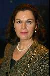 Amsterdam 2 maart 2002
Modeshow Mart Visser in het Hilton
Liz Snoyink met man