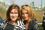 Dronten 29 maart 2002
Opening nieuwe attraktie in six flags.
Milika Peterson en Cilly Dartell