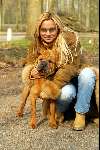 Amstelveen 25 maart 2002
Tatjana met haar  hond
