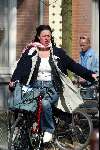 Amsterdam 24 maart 2003
Adelheid Roosen op fiets