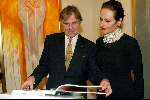 amstelveen 12 maart 2003
Opening expositie ans marcus bij jan v d togtmuseum.
ans en willem nijholt