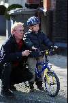 Amsterdam 14 maart 2003
jack spijkerman met zoontje op de fiets