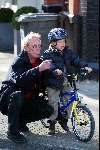 Amsterdam 14 maart 2003
jack spijkerman met zoontje op de fiets