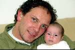 Vinkeveen 4 maart 2003
Robert Leroy met zoontje Joshua