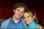 Hilversum 13 maart 2004
Finale Idols in studio 22 in Hilversum.
Alice Idols met tweelingbroer.