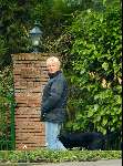 Blaricum 11 maart 2004
Anita Meijer met hond (labrador) aan het wandelen