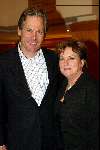 Amsterdam 16 maart 2004
Modeshow Ronald Kolck in koepelkerk.
Catherine Keyl met vriend