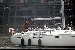 Scheveningen 6 maart 2004
Dinand Woesthoff op zijn zeilboot.
Eenzaam na het overlijden van zijn vrouw Guusje Nederhorst
