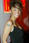 Amstelveen 27 maart 2004
Presentatie nieuwe Powerplate bij special sports.
Fajah Lourens met tatoeage