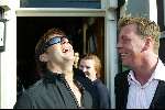 Muiden 29 maart 2003
Presentatie dvd Gerard Joling bij Cafe ome Ko in Muiden.
Gerard Joling met DJ Dave Heijneman