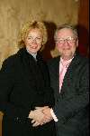 Amsterdam 13 maart 2004
Modeshow Mart Visser in het Hilton. Marijke Schaaphok en haar man Guido Maas