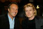 Amsterdam 16 maart 2004
Modeshow Ronald Kolck in koepelkerk.
Hans Klok met vriend