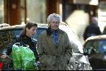 Amsterdam 27 maart 2004
Harry Mulisch met vrouw op PC Hooftstraat